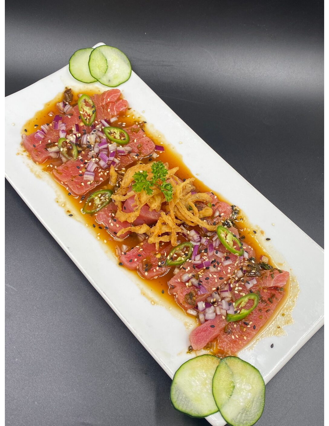 Carpaccio (Atun en Botana)