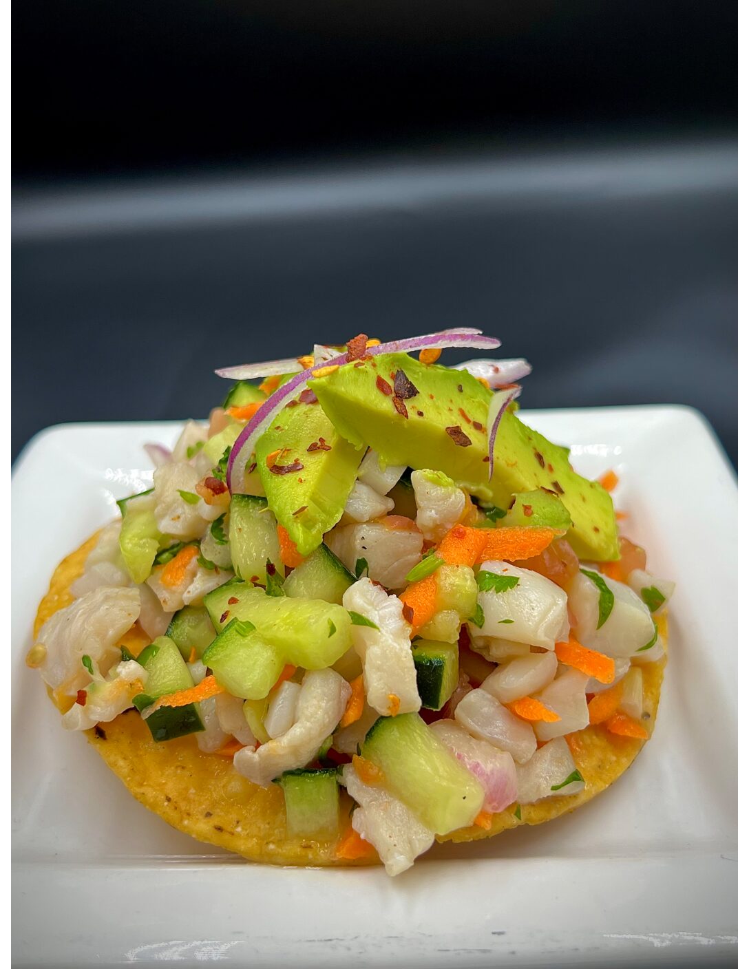 Tostada De Ceviche "pescado"